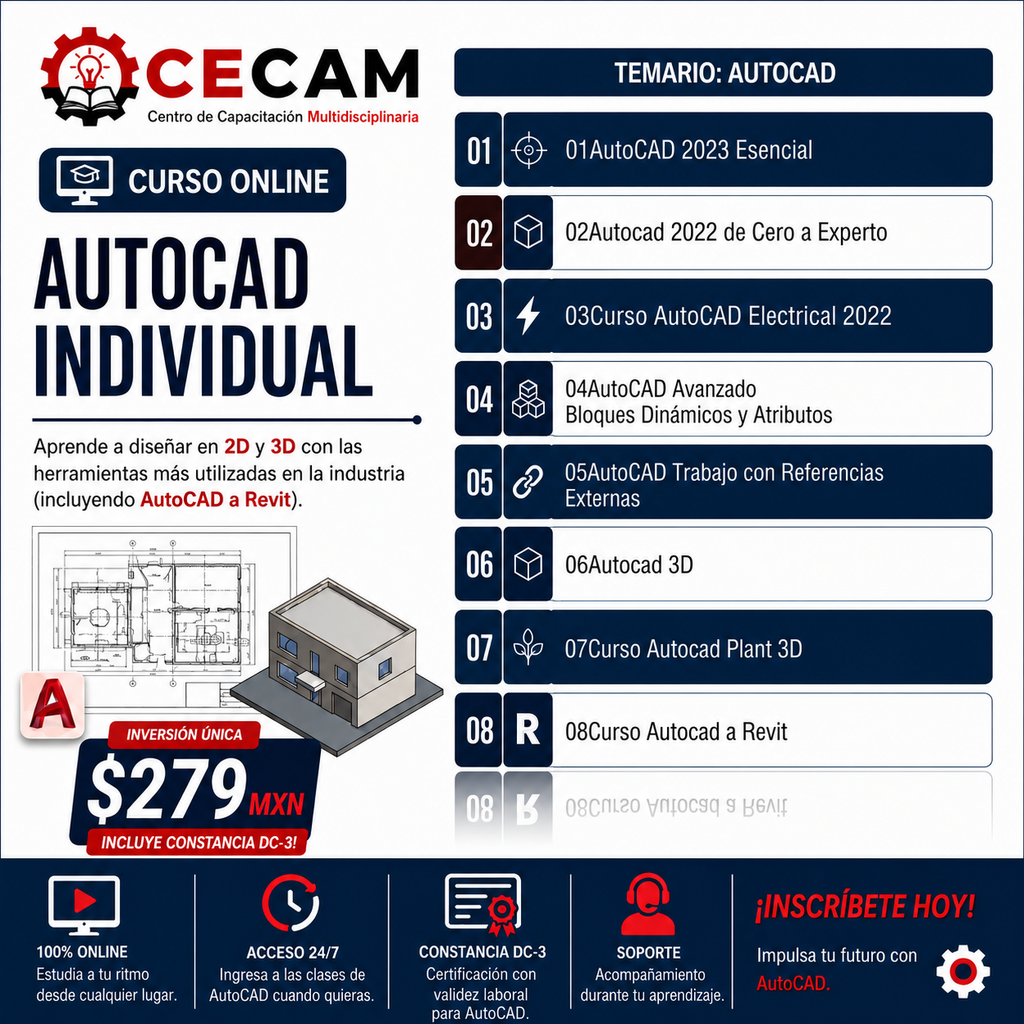 Curso Online Autocad Básico a Avanzado
