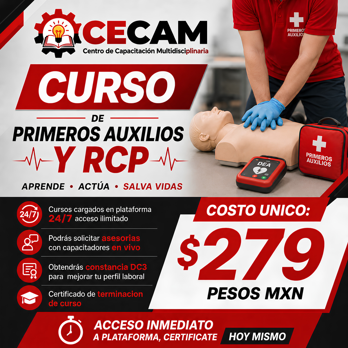 Curso Online de Primeros Auxilios y RCP