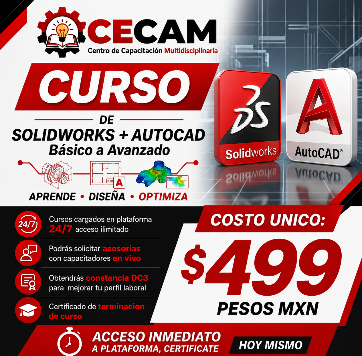 Curso Online de Solidworks + Autocad