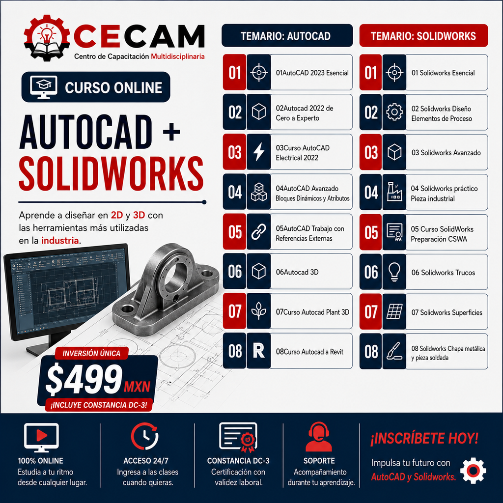 Curso Online de Solidworks + Autocad